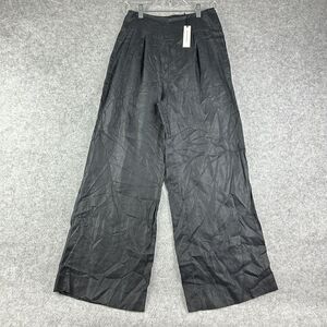 Banana Republic European Flax Linen Pants Womens 0 High Rise Volume Wide Leg NEW